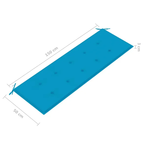 Bancă de Colț Grădină 150 cm - Lemn Acacia cu Perne