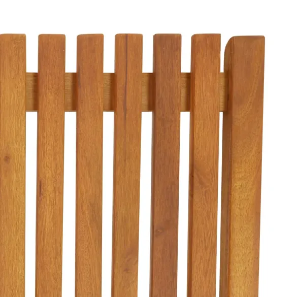 Șezlong din Lemn Masiv de Acacia cu Pernă - Livrare Gratuită