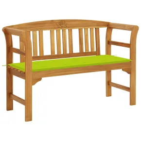 Bancă Grădină cu Pernă - Lemn Acacia 120 cm - Livrare Gratuită