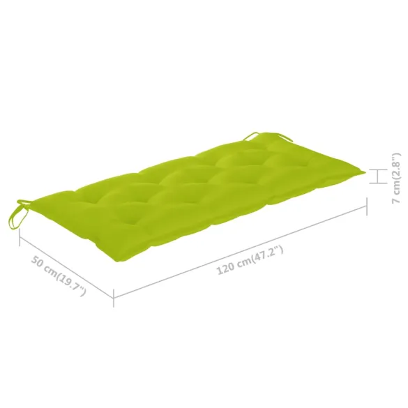 Bancă Grădină cu Pernă - Lemn Acacia - Livrare Gratuită