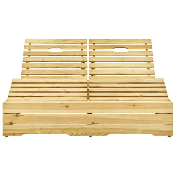 Șezlong Dublu cu Perne Albastru Regal - Lemn de Pin Șezlong Dublu cu Perne Albastru Regal - Lemn de Pin