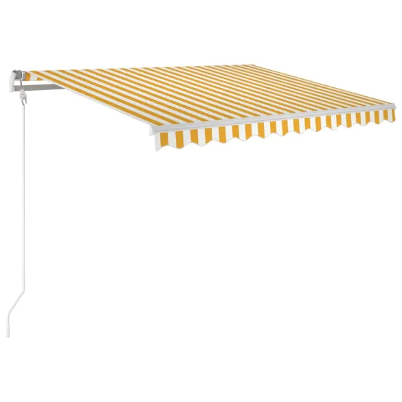 Copertină Automată cu Senzor Vânt și LED - 350x250 cm