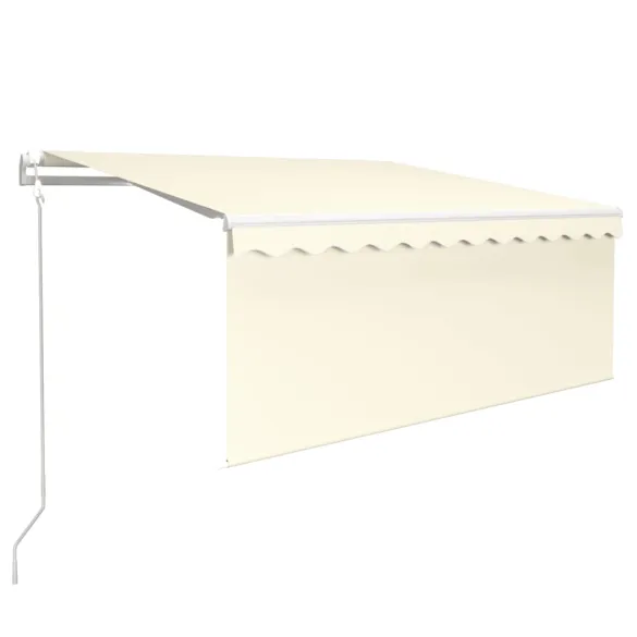 Copertină Automată cu Senzor Vânt și LED - 3x2,5m Crem