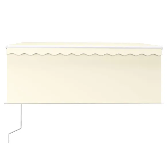 Copertină Automată cu Senzor Vânt și LED - 3x2,5m Crem