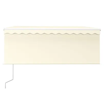 Copertină Automată cu Senzor Vânt și LED - 3x2,5m Crem