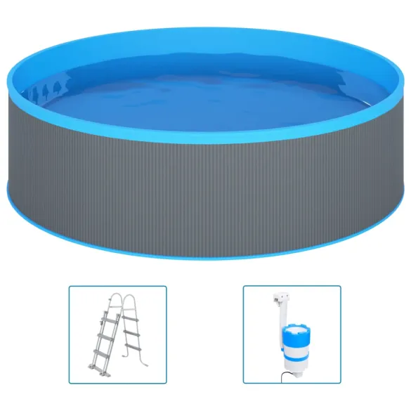 Piscină cu Valuri 350x90 cm - Scară și Pompă | Livrare Gratuită