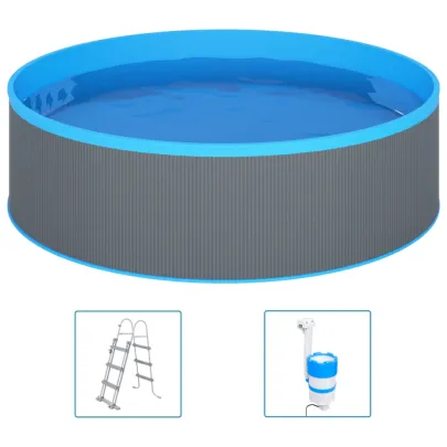 Piscină cu Valuri 350x90 cm - Scară și Pompă | Livrare Gratuită