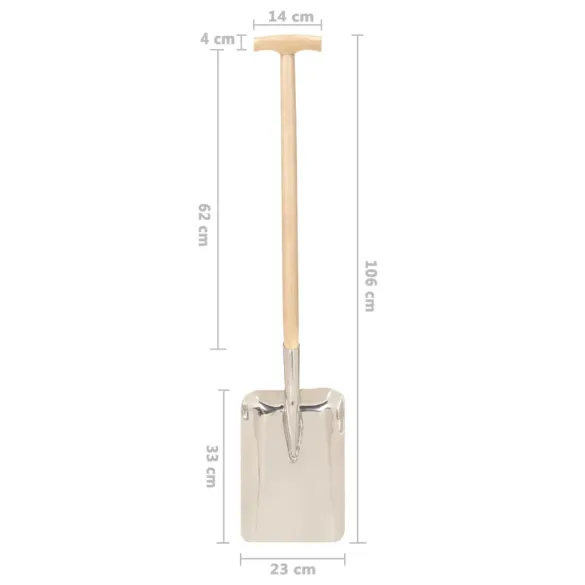 Set Unelte Grădină Mâner T - 4 Piese Oțel Inox