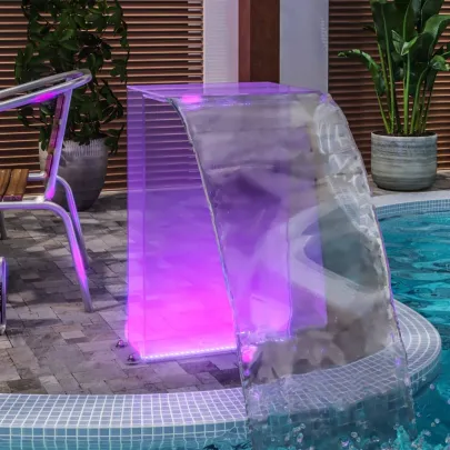 Fântână Piscină cu LED-uri RGB - Set Acrilic 51 cm