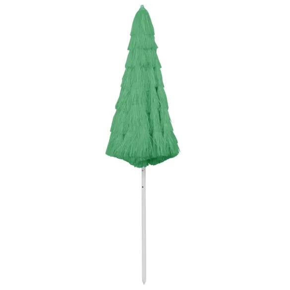 Umbrelă Plajă Hawaii Verde 300 cm | Protecție UV | Livrare Gratuită