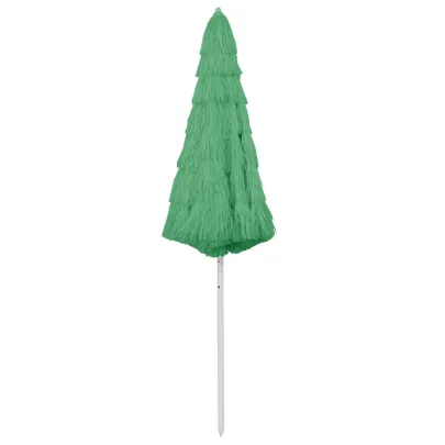 Umbrelă Plajă Hawaii Verde 300 cm | Protecție UV | Livrare Gratuită