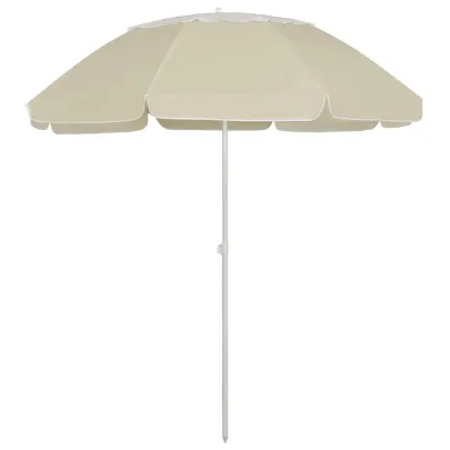 Umbrelă de Plajă 300 cm Galbenă - Livrare Gratuită
