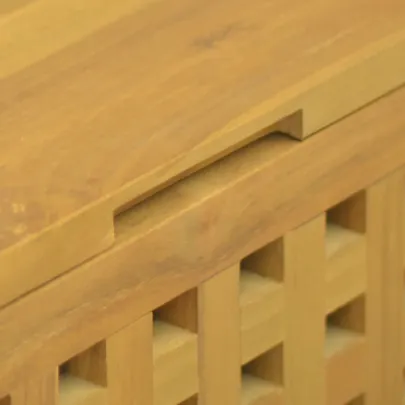 Cutie Depozitare Funie Lemn Tec 40x40x40 cm - Livrare Gratuită