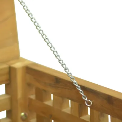 Cutie Depozitare Funie Lemn Tec 40x40x40 cm - Livrare Gratuită