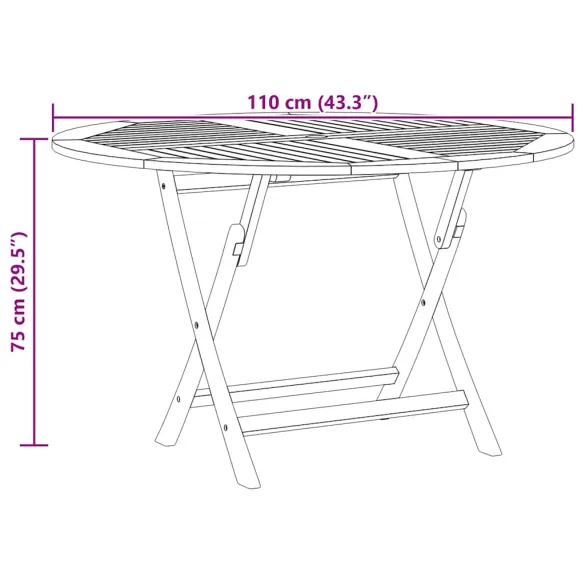 Masă Grădină Pliabilă Lemn Tec | Livrare Gratuită