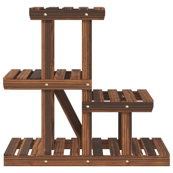 Suport Flori Lemn Brad Carbonizat - 58x25x51 cm Suport Flori Lemn Brad Carbonizat - 58x25x51 cm