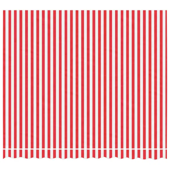 Pânză Copertină Roșu-Alb 3x2,5m - Rezistentă la UV și Apă