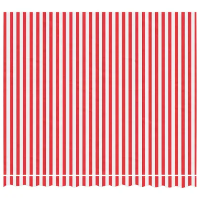 Pânză Copertină Roșu-Alb 3x2,5m - Rezistentă la UV și Apă