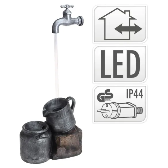 Fântână Grădină cu LED și Stropitoare - ProGarden