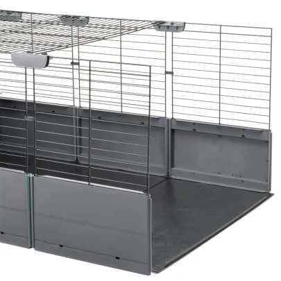 Cușcă Iepuri Multipla Double - Negru - 107.5x72x96.5 cm | Ferplast