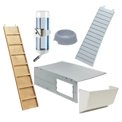 Cușcă Iepuri Multipla Double - Negru - 107.5x72x96.5 cm | Ferplast