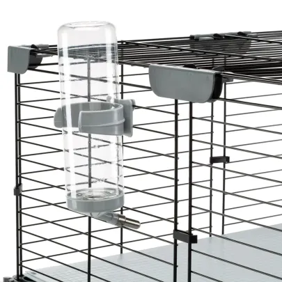 Cușcă Iepuri Multipla Double - Negru - 107.5x72x96.5 cm | Ferplast