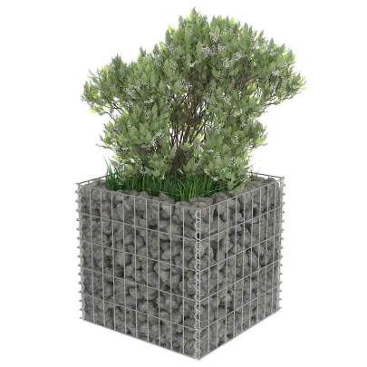 Strat Înălțat Gabion 50x50x50 cm - Oțel Galvanizat | Livrare Gratuită