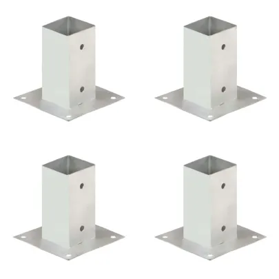 Suporturi Stâlpi Metal Galvanizat 71mm - 4 bucăți