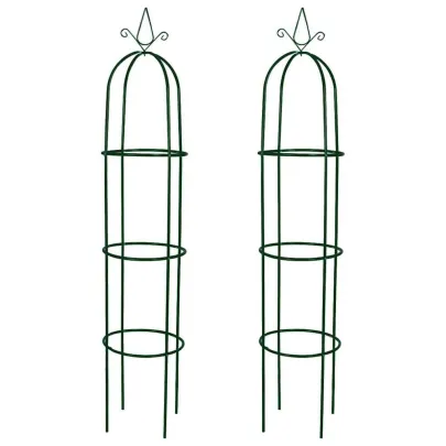 Arcadă Grădină Metalică Verde - Set de 2 Bucăți