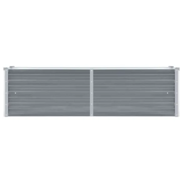 Strat Înălțat Grădină Gri - Oțel Galvanizat 160x40x45 cm