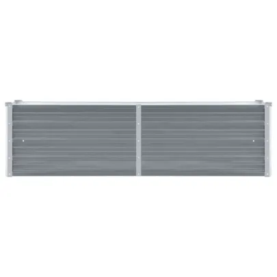 Strat Înălțat Grădină Gri - Oțel Galvanizat 160x40x45 cm