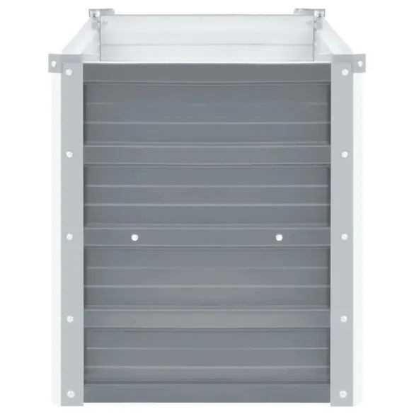 Strat Înălțat Grădină Gri - Oțel Galvanizat 160x40x45 cm