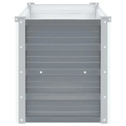 Strat Înălțat Grădină Gri - Oțel Galvanizat 160x40x45 cm