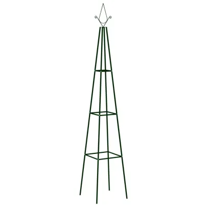 Suporturi Plante Grădină 2 buc - Verde Închis 195 cm