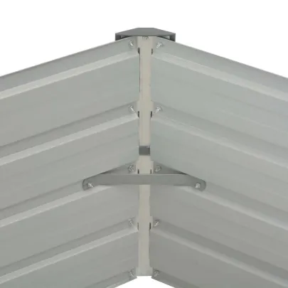 Strat Înălțat Grădină Antracit 129x129x45 cm Oțel