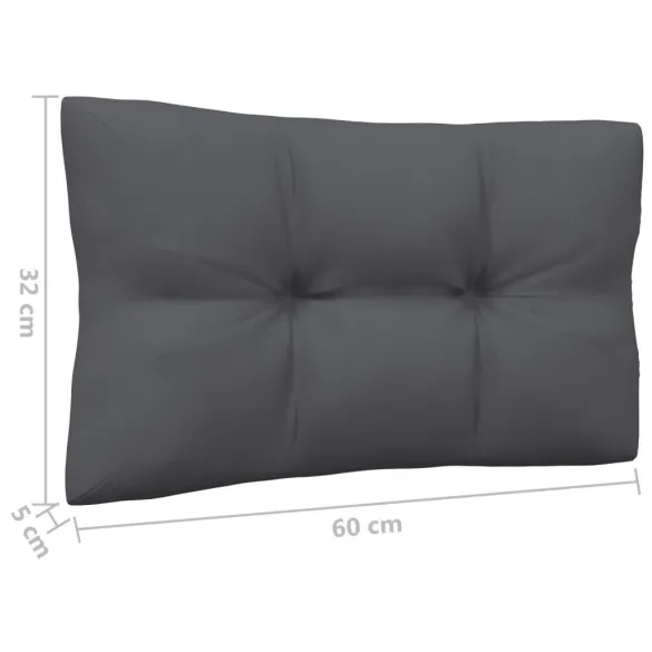 Canapea Gradina 2 Locuri - Lemn Masiv Pin - Perne Antracit Canapea Gradina 2 Locuri - Lemn Masiv Pin - Perne Antracit