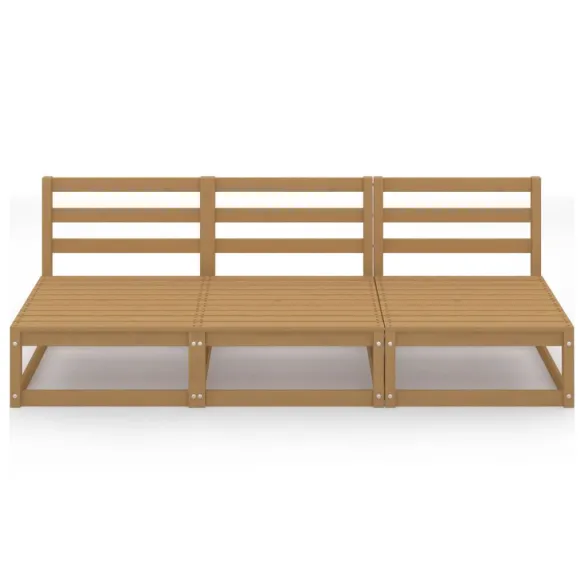 Canapea Garden 3 Locuri - Lemn Masiv de Pin - Livrare Gratuita