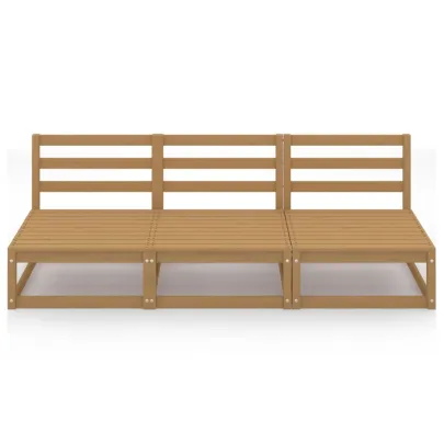 Canapea Garden 3 Locuri - Lemn Masiv de Pin - Livrare Gratuita