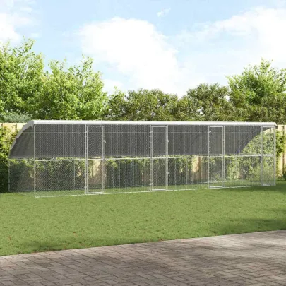 Cușcă Pui Oțel Galvanizat 800x200x198.5cm | Livrare Gratuită