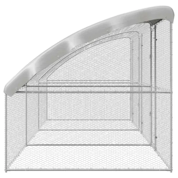 Cușcă Pui Oțel Galvanizat 600x200x198.5cm - Livrare Gratuită