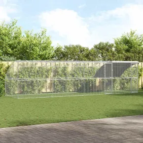 Cușcă Pui Oțel Galvanizat 800x200x198.5cm | Livrare Gratuită