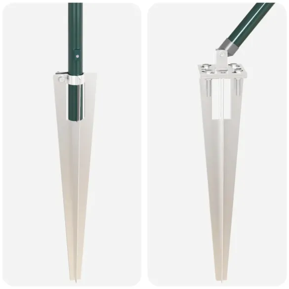 Stâlpi de Gard Oțel 60cm - 26 bucăți Argintiu