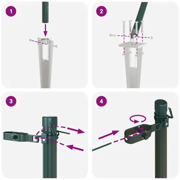 Stâlpi de Gard Oțel 60cm - 26 bucăți Argintiu