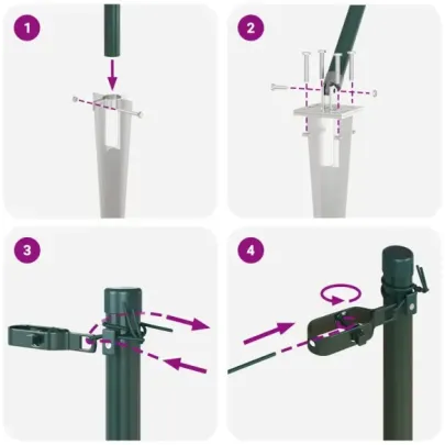 Stâlpi de Gard Oțel 60cm - 26 bucăți Argintiu