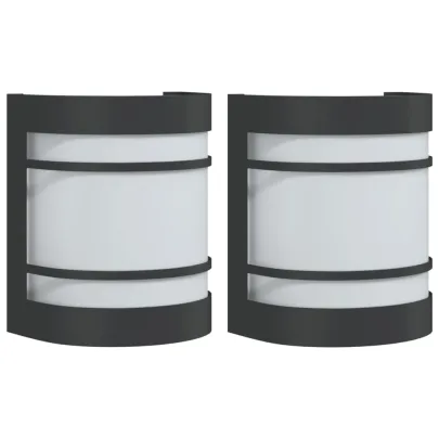 Corpuri Iluminat Exterior Perete 2 buc - Oțel Inox IP44