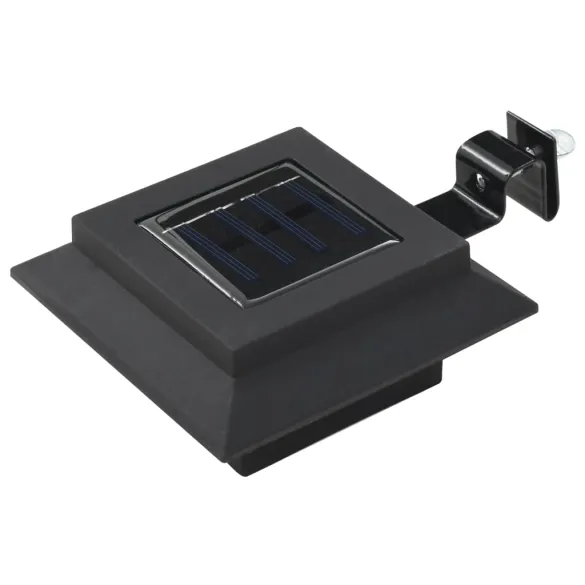 Set 6 Lămpi Solare Exterior LED - Negru Pătrat