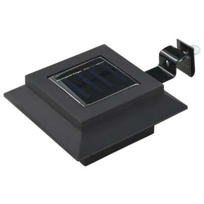 Set 6 Lămpi Solare Exterior LED - Negru Pătrat