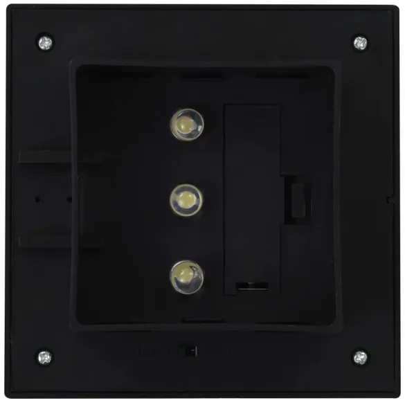 Set 6 Lămpi Solare Exterior LED - Negru Pătrat