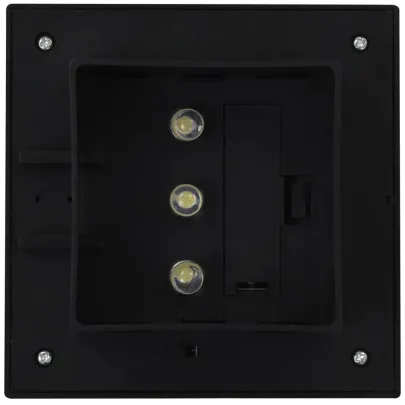 Set 6 Lămpi Solare Exterior LED - Negru Pătrat