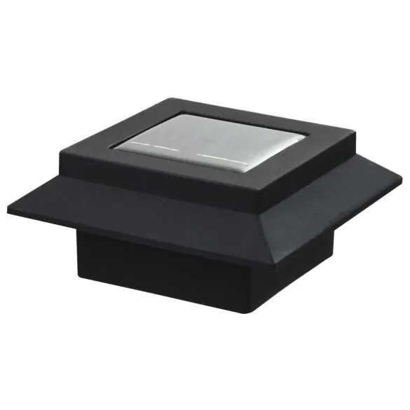 Set 6 Lămpi Solare Exterior LED - Negru Pătrat
